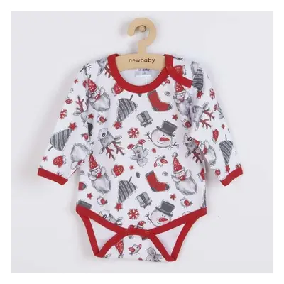 Kojenecké body s dlouhým rukávem New Baby Christmas 62 (3-6 m)