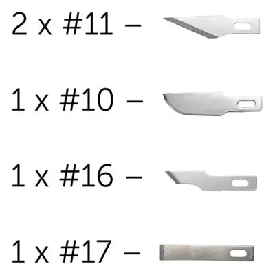 Modelcraft náhradní čepele (2x#11, #10, #16, #17)