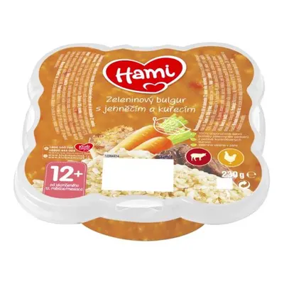 HAMI Talířek Zeleninový bulgur s jehněčím a kuřecím 230 g, 12+