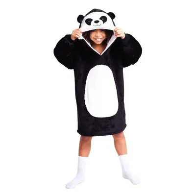 Cozy Noxxiez CH326 Panda - hřejivá televizní mikinová deka s kapucí pro děti 7-12 let