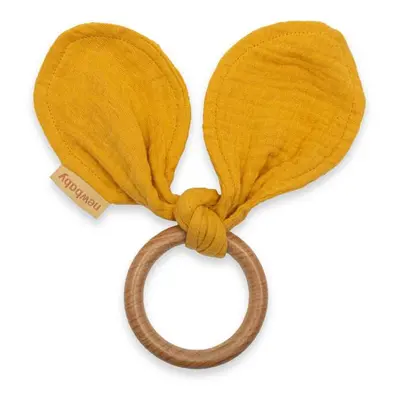 Kroužek s listy New Baby Ears mustard