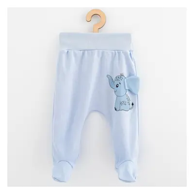 Dětské bavlněné polodupačky New Baby Happy Elephant blue 68 (4 - 6 měs)