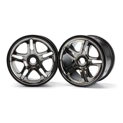 Traxxas disk 3.8" Split Spoke H17 černý chrom (2)