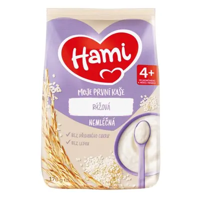 HAMI Moje první kaše nemléčná rýžová 4+, 170g