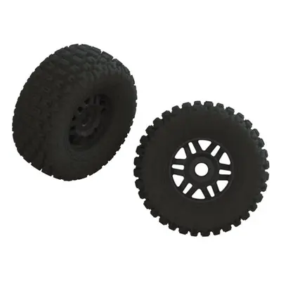 Arrma kolo s pneu dBoots Fortress LP, disk černý (2)