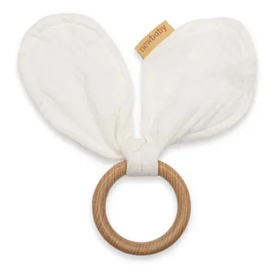 Kroužek s listy New Baby Ears white