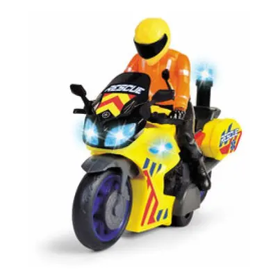 Záchranářský motocykl 17 cm s jezdcem