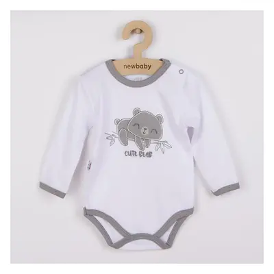 Dětské bavlněné body s dlouhým rukávem New Baby Cute Bear 86 (12-18m)