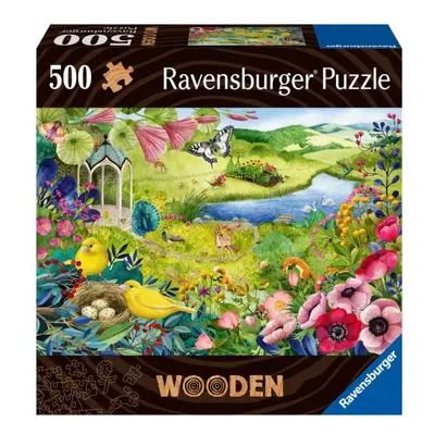 Ravensburger Dřevěné puzzle Divoká zahrada 500 dílků