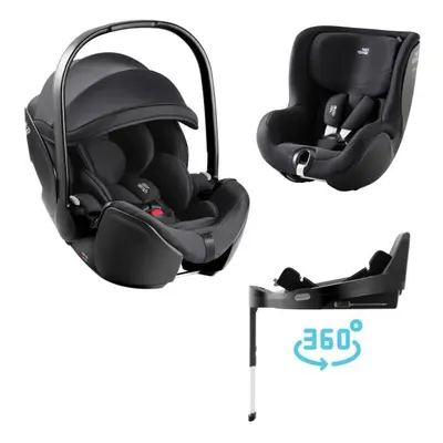 Autosedačka set Baby-Safe Pro + Vario Base 5Z + autosedačka Dualfix 5z Classic, Deep Black