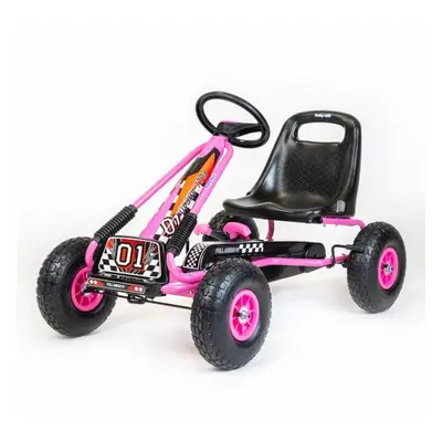 Dětská šlapací motokára Go-kart Baby Mix Razor růžová