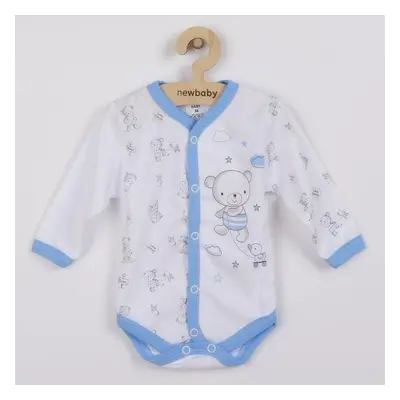 Dojčenské celorozopínacie body New Baby Bears modré 50