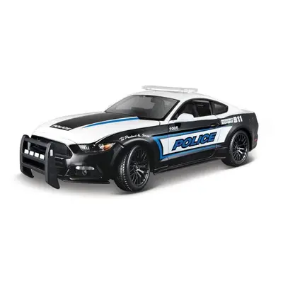 Maisto - 2015 Ford Mustang GT, černo-bílý, 1:18