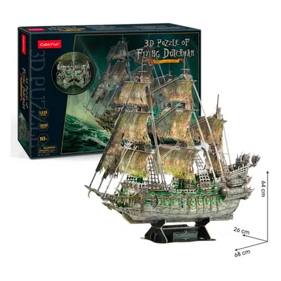 Puzzle 3D Flying dutchman / led - 360 dílků