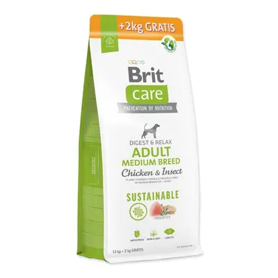 Krmivo Brit Care Dog Sustainable Adult Medium Breed 12+2kg