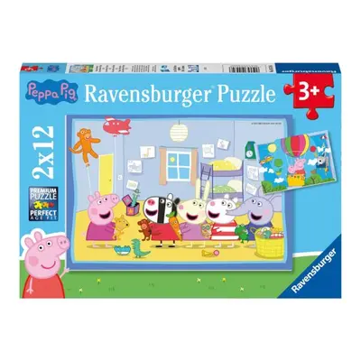 Ravensburger Prasátko Peppa: Peppovo dobrodružství 2x12 dílků