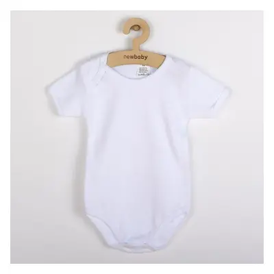 Luxusní bavlněné body krátký rukáv New Baby - bílé 92 (18-24m)