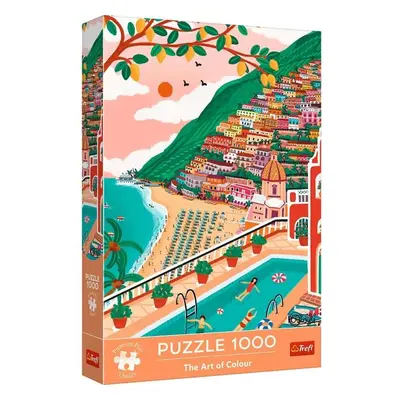 Trefl Puzzle Umění barev 1000 Positano, Itálie