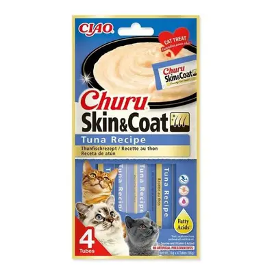 Pochoutka Churu Skin & Coat tuňák 4x14g