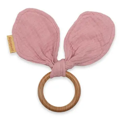 Kroužek s listy New Baby Ears pink