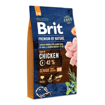 Krmivo Brit Premium by Nature senior S+M 8kg