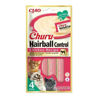 Pochoutka Churu Hairball kuřecí 4x14g