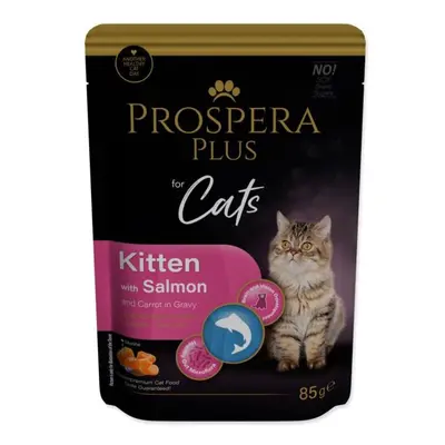 Kapsička Prospera Plus Kitten, losos, mrkev 85g