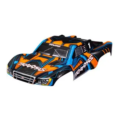 Traxxas karosérie Slash 4X4 oranžovo-modrá (bezsponková)