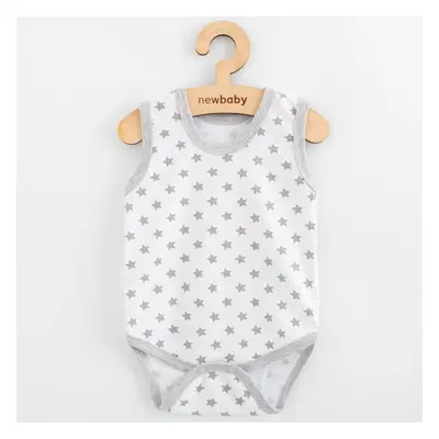 Kojenecké body bez rukávů New Baby Classic II hvězdičky šedé chlapec 62 (3-6 m)