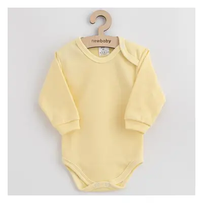 Dětské bavlněné body New Baby žlutá 56 (0-3m)