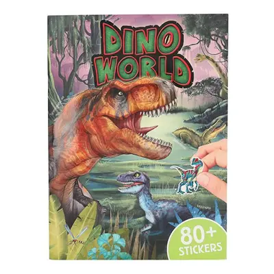 Samolepkový sešit Dino World, 80+ samolepek