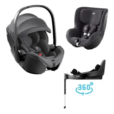 Autosedačka set Baby-Safe Pro + Vario Base 5Z + autosedačka Dualfix 5z Classic, Deep Grey