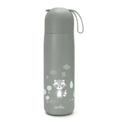 Termoska se silikonovým držákem 400ml, Sage green