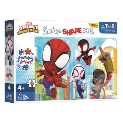 Trefl Puzzle Super Shape XXL Spidey a jeho úžasní přátelé 60 dílků