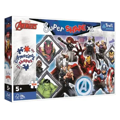 Trefl Puzzle TREFL Puzzle Super Shape XL Avengers 104 dílků