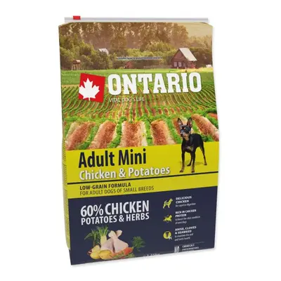 Krmivo Ontario Adult Mini Chicken & Potatoes 2,25kg