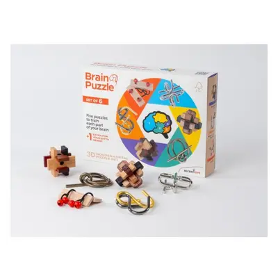 RECENTTOYS Brain Puzzle - sada 6 kusů