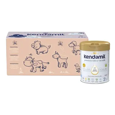 Kendamil Premium 2 HMO+, 2,4 kg (3× 800 g), kreativní balení s dárkem