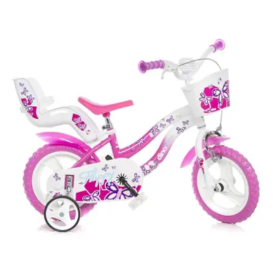 DINO Bikes - Dětské kolo 12" 512L-02 - růžový 2024