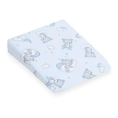 Povlak na dětský polštář - klín New Baby BASIC 30x37cm bear blue