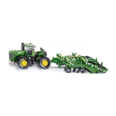 Siku Farmer - Traktor John Deere 9630 s bránami Amazone Centaur 1:87