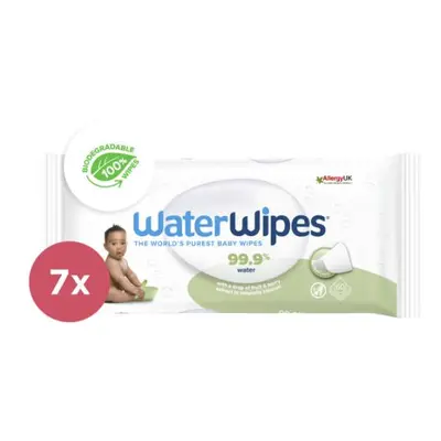 7x WATERWIPES Vlhčené ubrousky bez obsahu plastů Soapberry 60 ks ( 420 ks )