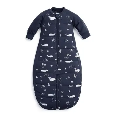 ERGOPOUCH Vak a overal na spaní 2v1 organická bavlna Suit Whale 3-12 m, 6-12 kg, 2,5 tog