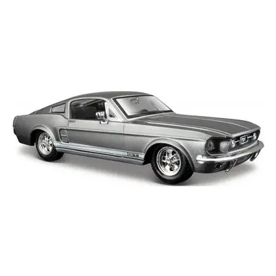 Maisto - 1967 Ford Mustang GT, metal šedý, 1:24