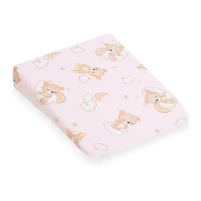 Povlak na dětský polštář -klin New Baby BASIC30x37 cm bear pink