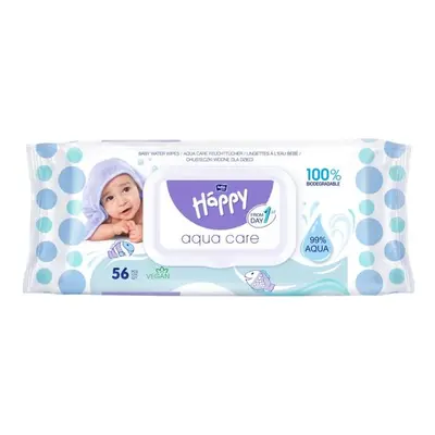 BELLA HAPPY BABY Obrúsky vlhčené 56 ks Aqua care