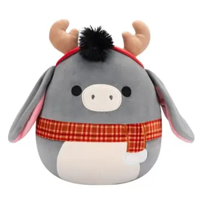 SQUISHMALLOWS Osel s parohy a šálou - Jason 20 cm