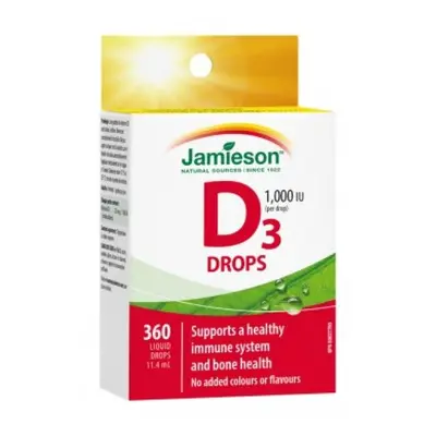 Jamieson Vitamin D3 1000 IU kapky 11,4ml