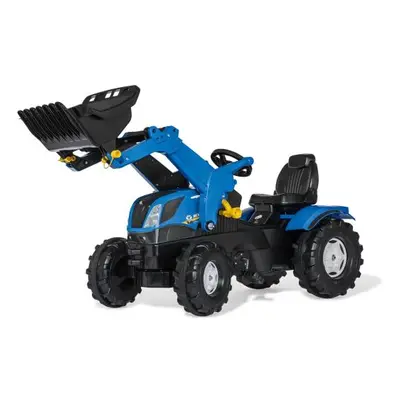 Rollytoys Šlapací traktor Farmtrac NH s předním nakladačem