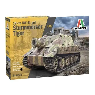 Model Kit military 6573 - 38 cm RW 61 auf STURMMORSER TIGER (1:35)